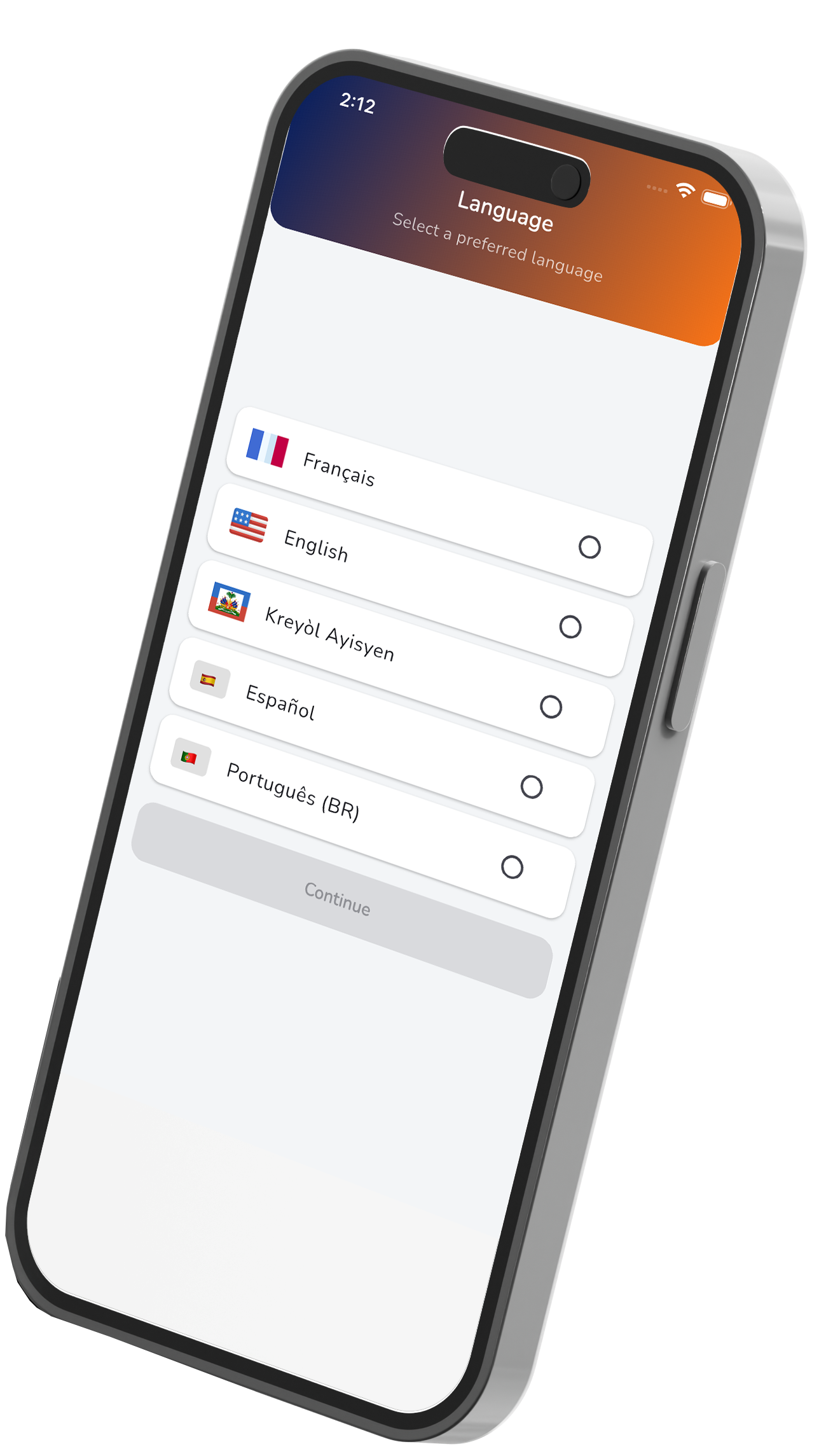 Écran de l'application : Ajouter des accords